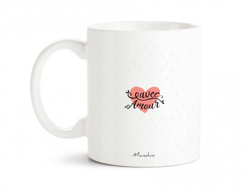 Mug maman De toutes les mamans de la terre, c'est toi que j'aurais choisie Imprimé en France Manahia Cadeau maman, fête des mères image 2