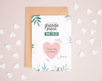 Manahia Carte à gratter annonce Témoin - Coeur - Veux-tu être ma témoin ? Demande témoin -  Future témoin - Annonce Mariage - Cadeau témoin