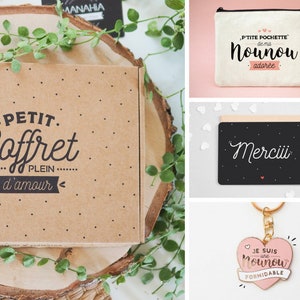 Coffret Nounou - Coffret C2 - Nounou adorée - Manahia -Cadeau nounou, cadeau noel nounou, anniversaire nounou, cadeau fin d'année