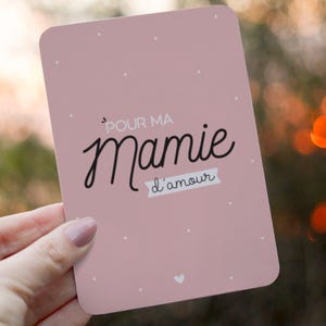 Carte Pour ma mamie d'amour, carte mamie, fête des grands mères, carte anniversaire mamie, carte noel mamie, carte cadeau mamie image 3