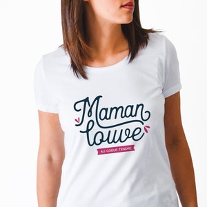 Tshirt femme Maman louve au cœur tendre image 2