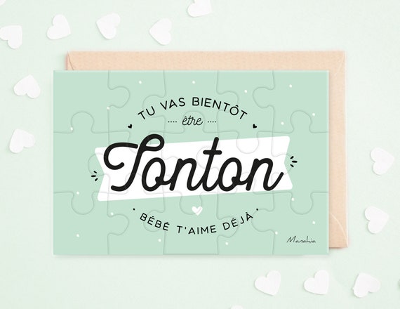 Puzzle Tonton Annonce Futur Tonton Tu Vas Bientot Etre Etsy Israel Puzzle Tonton Annonce Futur Tonton Tu Vas Bientot Etre Etsy Israel
