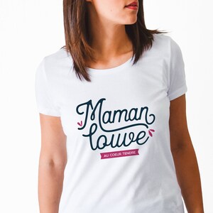 Tshirt femme Maman louve au cœur tendre image 4