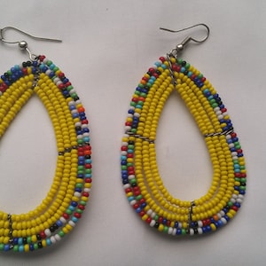 Maasai beaded earrings