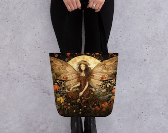 Fairy Queen Tragetasche: Florales Wildblumen Design