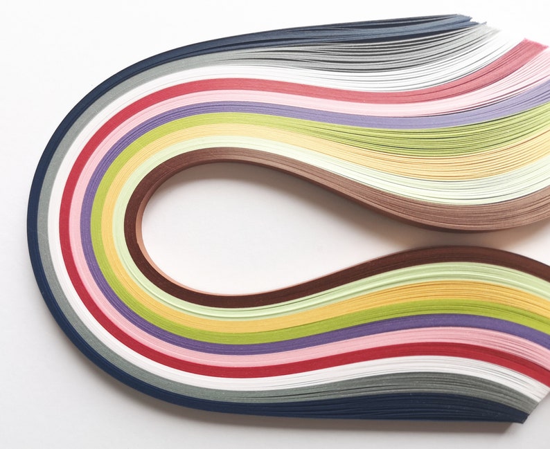 3mm Metallic Pearl 200 Quilling Paper Strips Starter Pack 10 Etsy