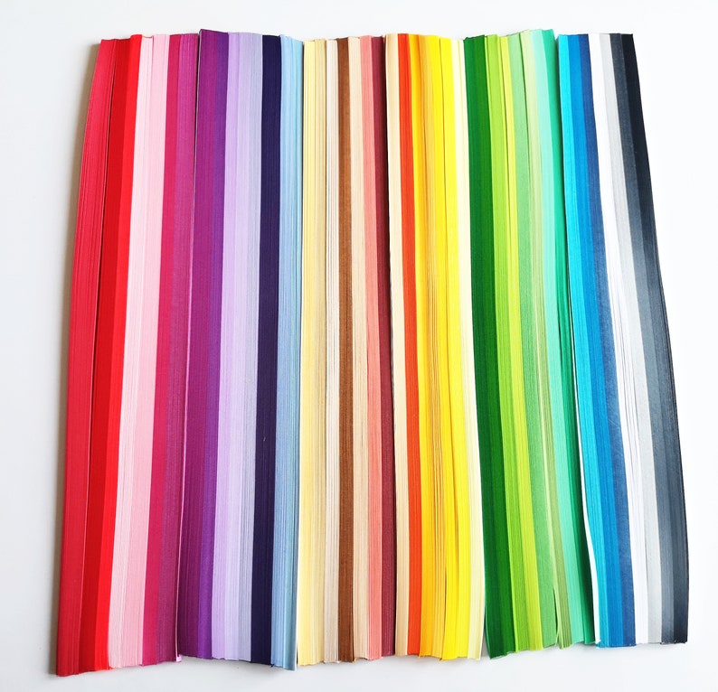 3mm 2200 Quilling Paper Strips Large Set XXL Starter Pack 44 Etsy UK