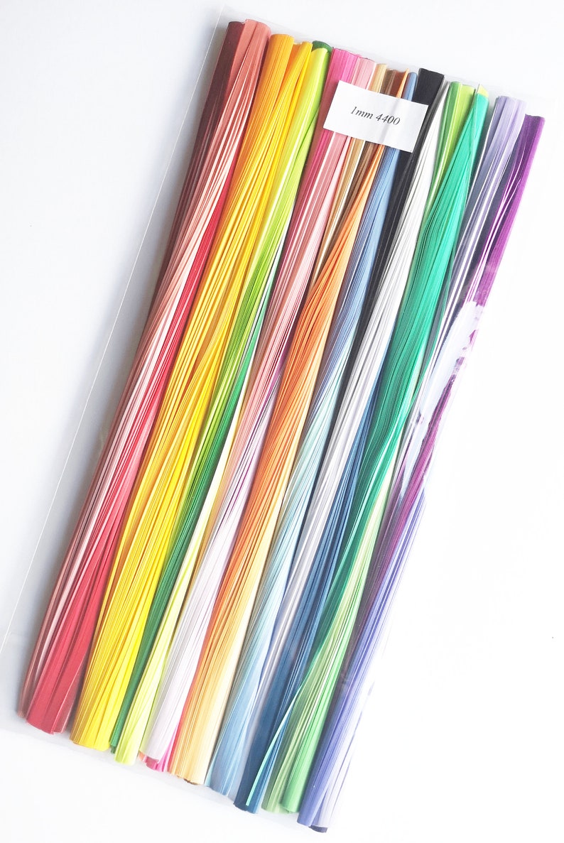 1mm 4400 Quilling Paper Strips Large Set XXL Starter Pack 44 Etsy UK