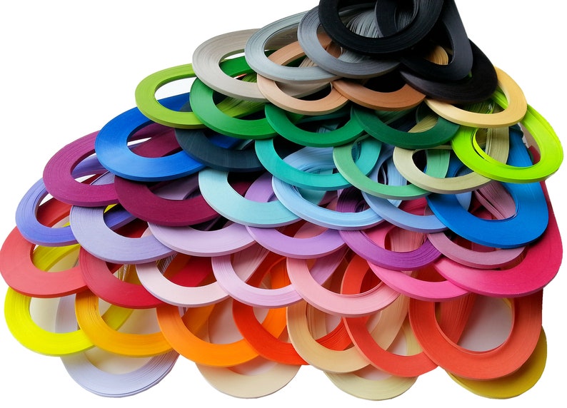 3mm 200 Quilling Paper Strips White Cream Yellow Orange Red Etsy