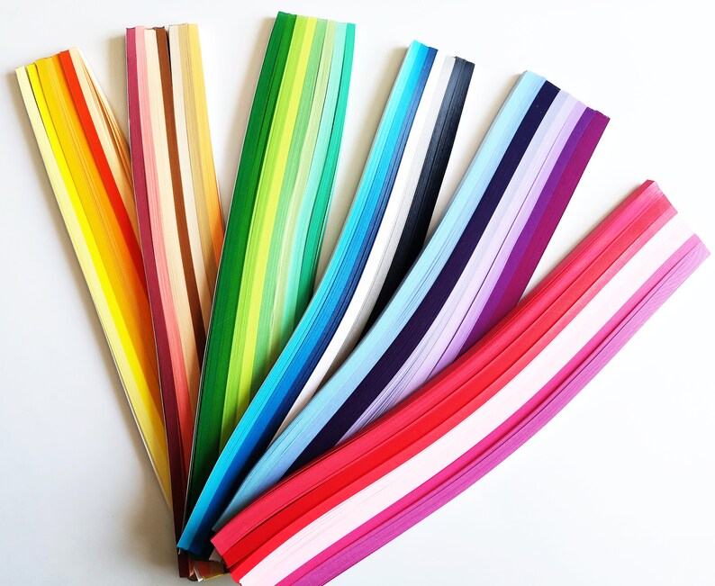 5mm 2200 Quilling Paper Strips Large Set XXL Starter Pack 44 Etsy UK