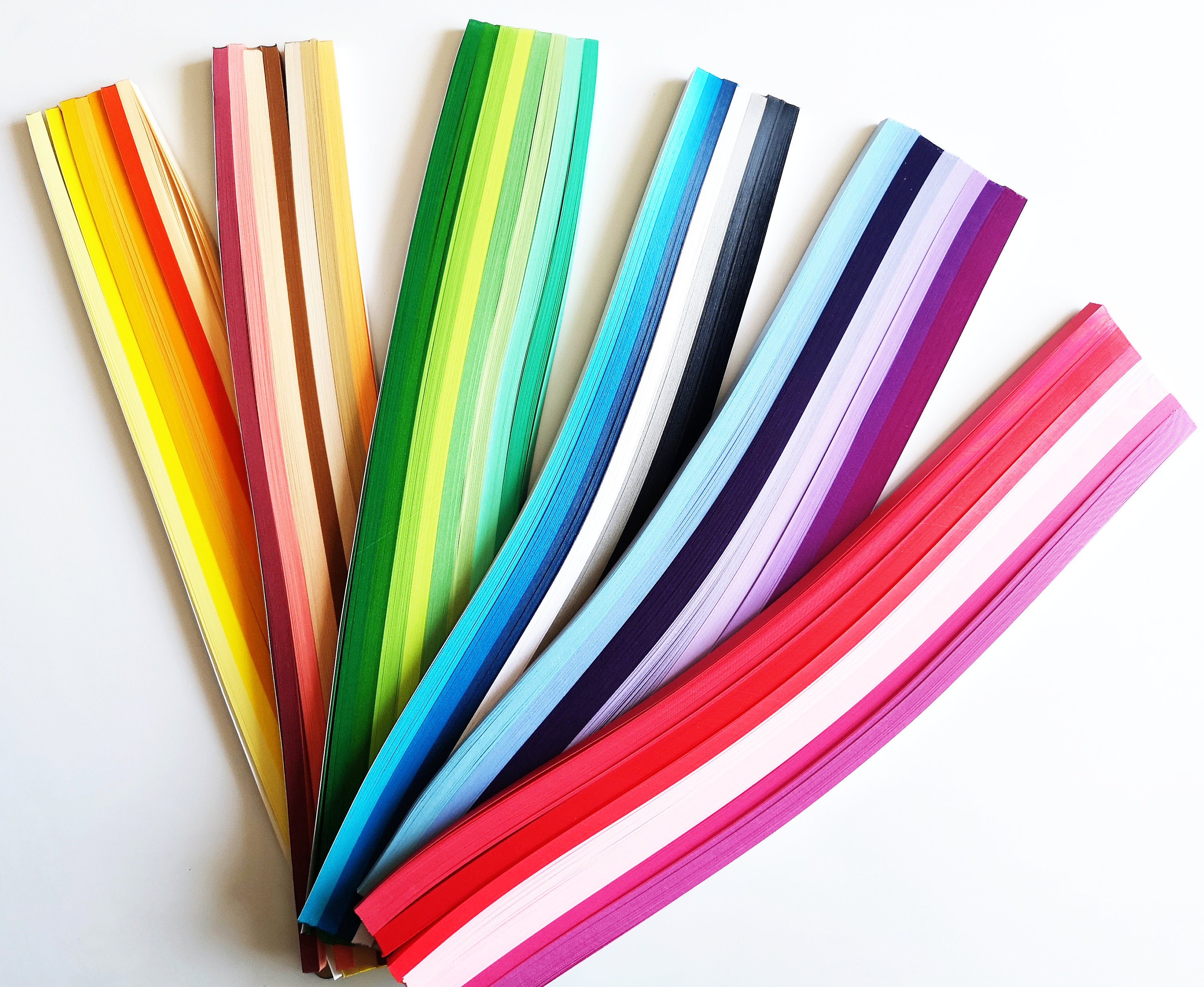 5mm 2200 Quilling Paper Strips Large Set XXL Starter Pack 44 Etsy