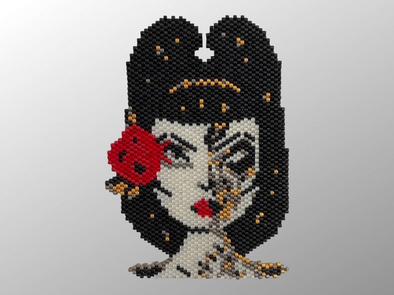 Brick Stitch/pin-up/pattern/pattern/diagram/weaving/tutorial/pdf - Etsy