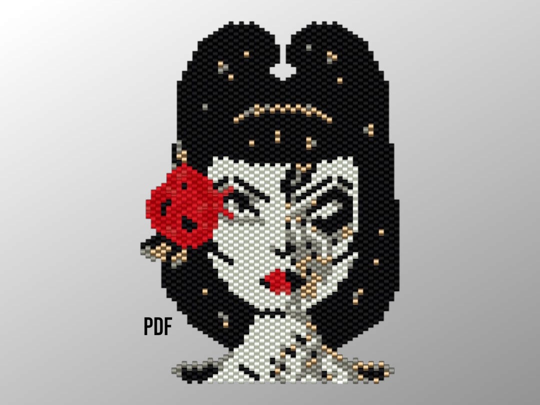 Brick Stitch/pin-up/pattern/pattern/diagram/weaving/tutorial/pdf - Etsy