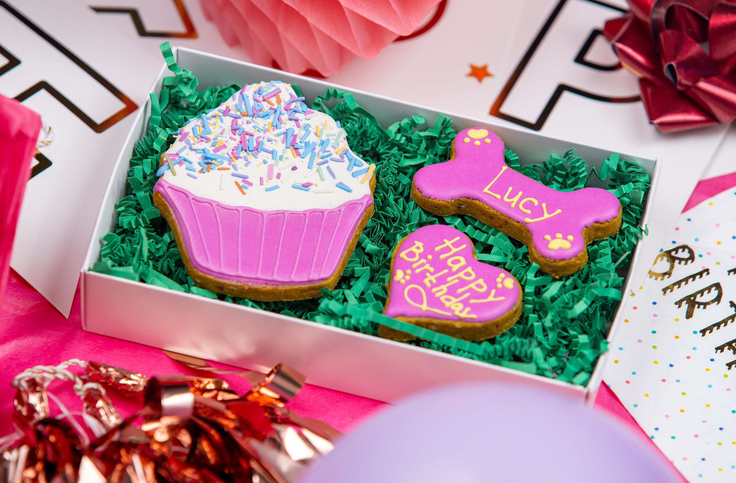 Birthday Dog Treats Set / Birthday Dog Biscuits/ Happy Gotcha Etsy