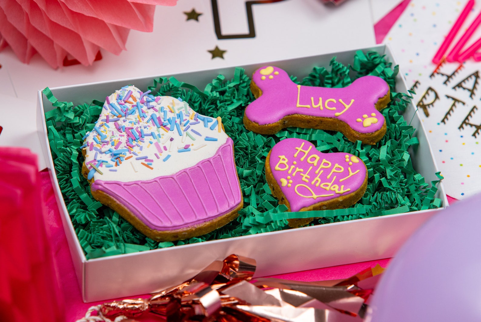 Birthday Dog Treats Set / Birthday Dog Biscuits/ Happy Gotcha Etsy