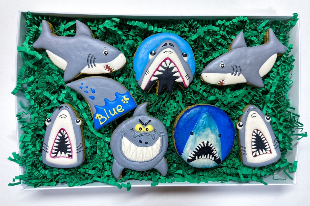 Sharks Dog Treats Ocean Love/ Birthday Dog Treats Gift / All Etsy