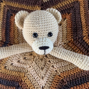 Lovey Blanket, Lovey Bear Blanket, Lovey Bear, Security Blanket, Baby Bear Lovey