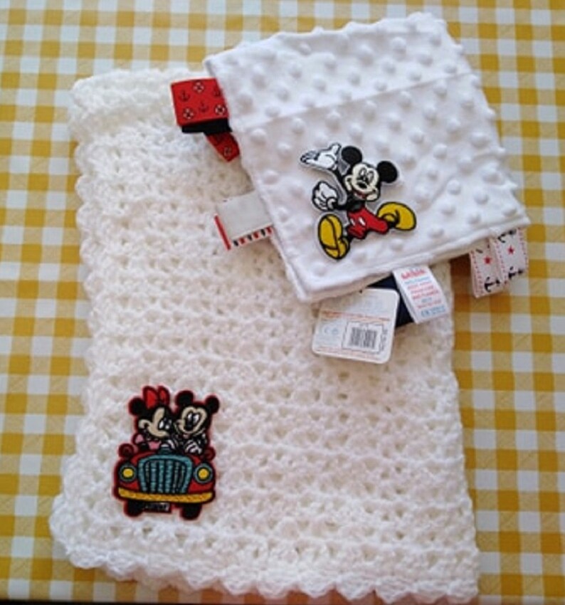 Adorable Hand Crochet White Baby Blanket And Comforter Set Etsy