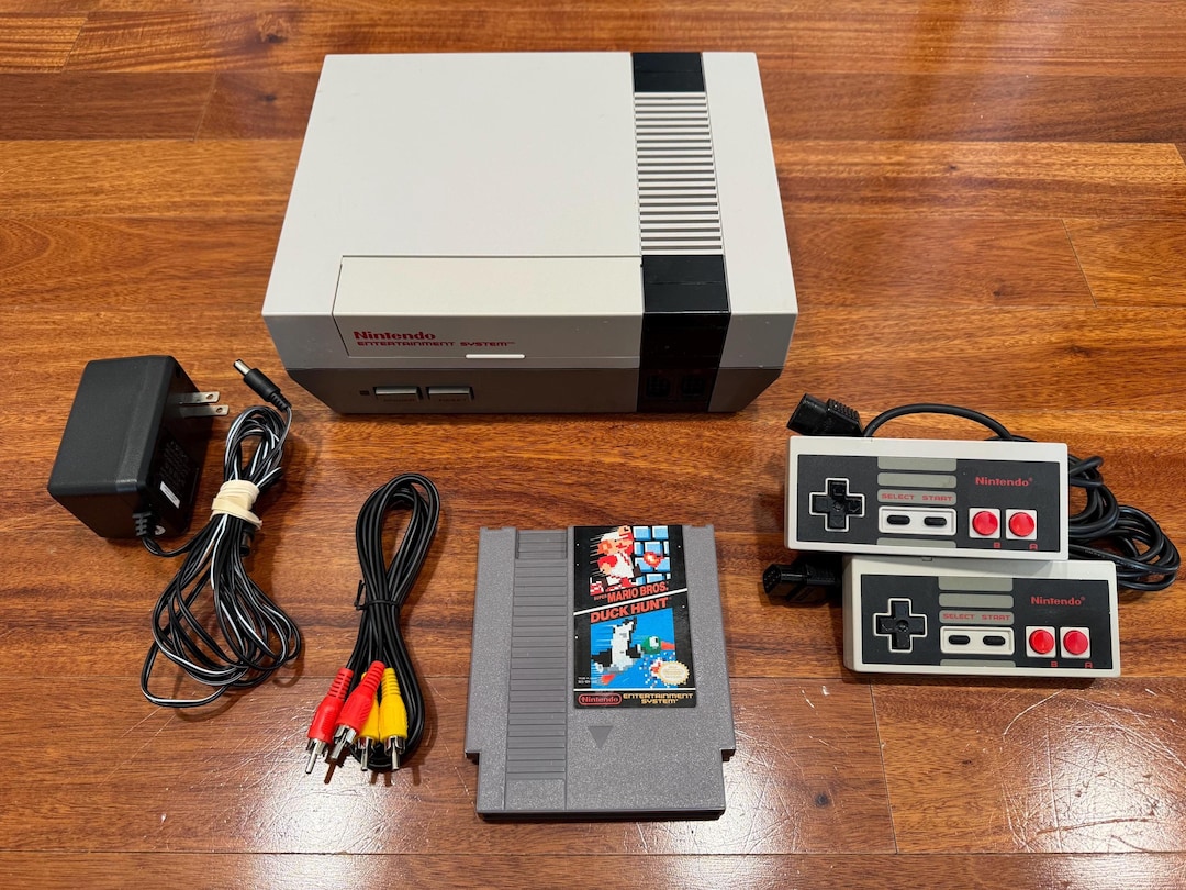 Original Nintendo Nes System Console Super Mario Game Bundle Polished ...