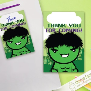 INSTANT DOWNLOAD Superhero thank you tags,Superhero, Instant Download, Superheroes, Superhero favor tags, Superhero party theme, Printable