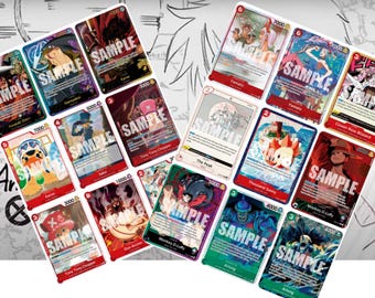 One Piece TCG Anime 25th Collection Full Picture Placeholders and Checklist Digital Download English