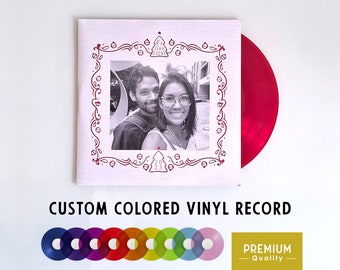 Custom Colored Vinyl Record with the Color you want, Mixtape & Pictures on Cover and Labels, 12", Two Sided, 40 mins in total, 12 Songs
