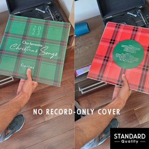 Custom Record Cover with your Photos No Vinyl Disc Included, Two Sided Printed Sleeve, 12 Personalized Album Jacket, Print Damage Covers image 9