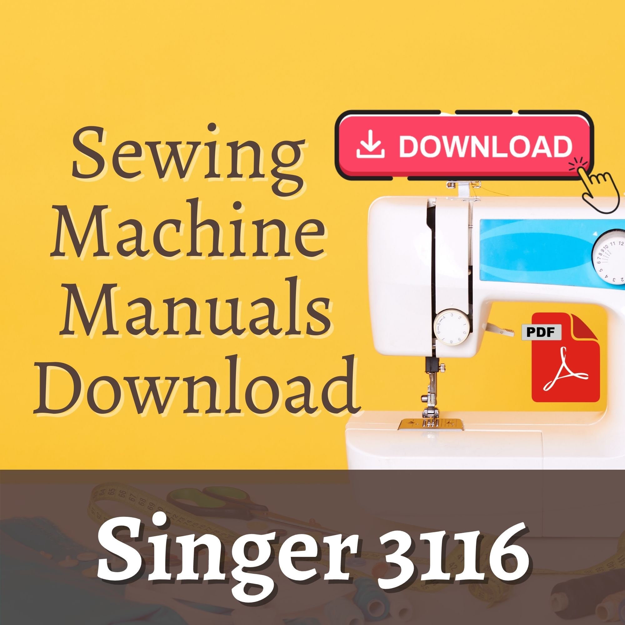 Singer 3116 Instruction manual / Singer 3116 sewing machine Etsy