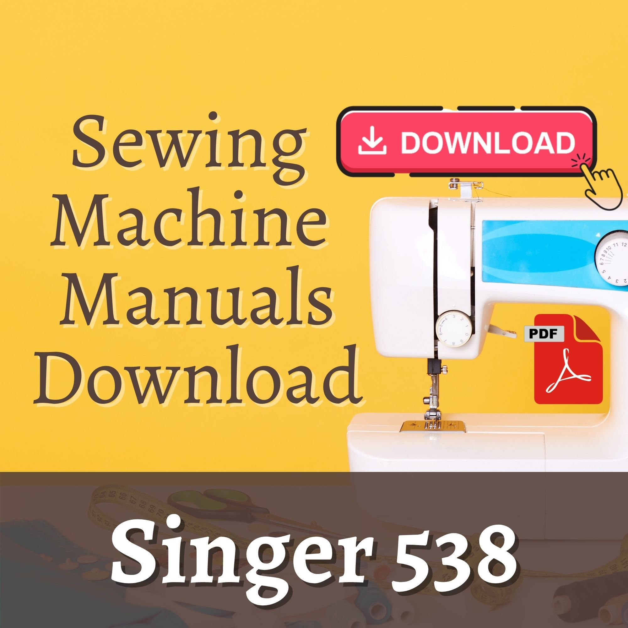 Singer 538 Sewing Machine / Singer 538 Instruction manual / Etsy