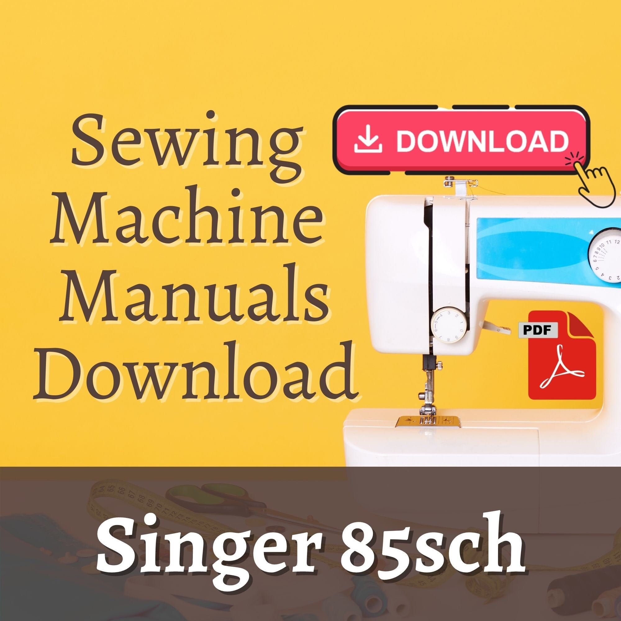 Singer 85sch Scholastic sewing machine manual / singer 85sch Etsy