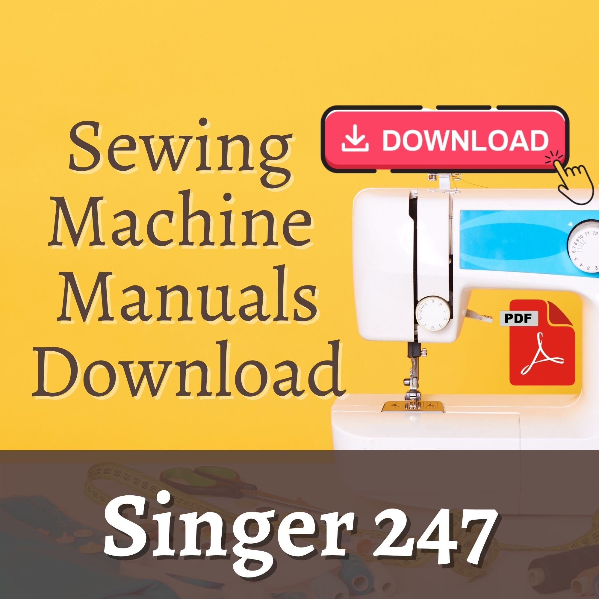 Singer 247 Instruction manual / Singer 247 sewing machine Etsy