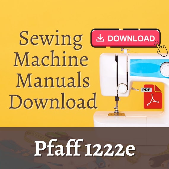 Pfaff 1222e service repair manual / pfaff 1222e sewing machine Etsy
