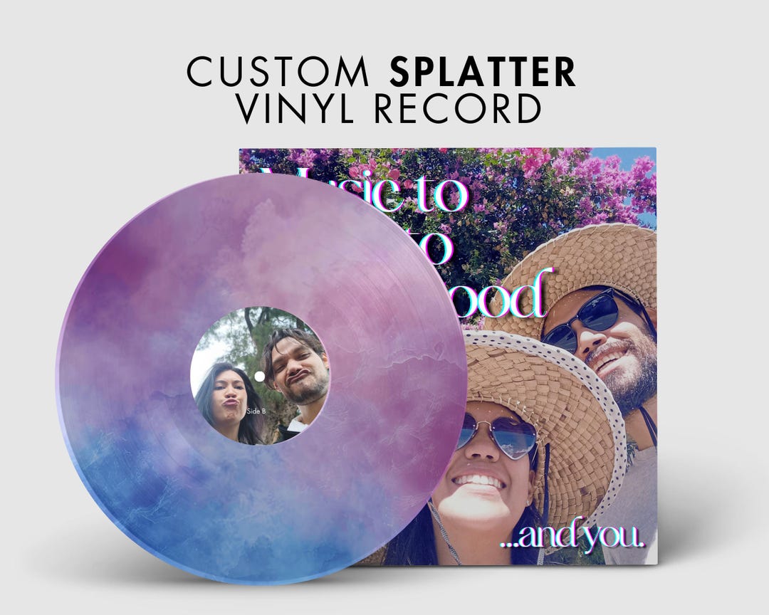 Custom Splatter Vinyl Records &amp; Cover With Your Pictures and Songs ...