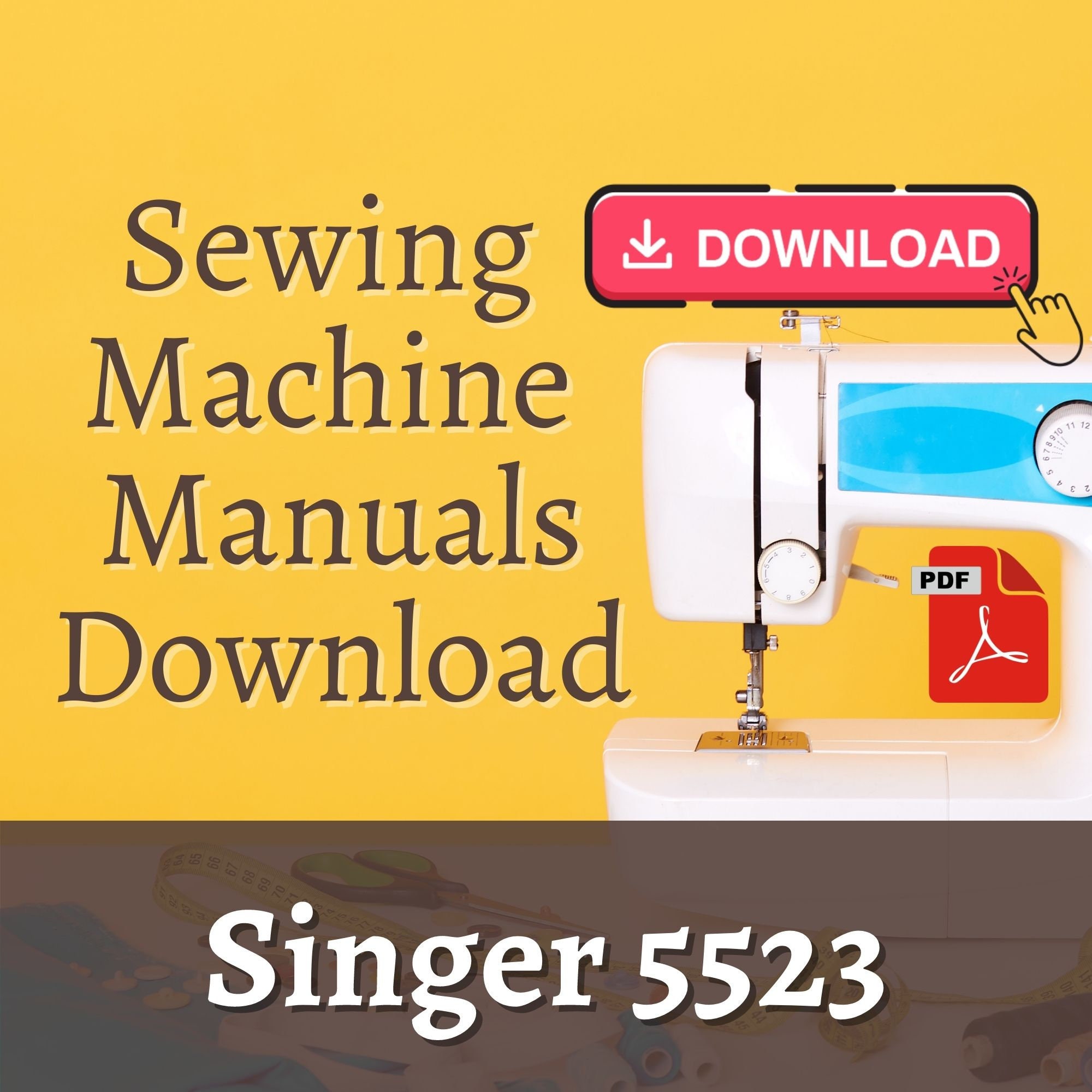 Singer 5523 heavy duty sewing machine manual / singer 5523 Etsy