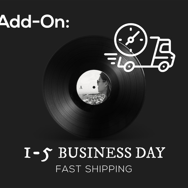 Fast Shipping Add-On & Priority Processing - Upgrade the shipping time on your Custom Vinyl Record or Cover