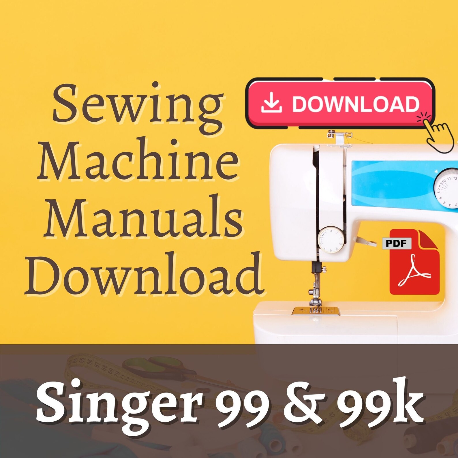 Singer 99k & 99 Instructions manual / Singer 99k Service Etsy