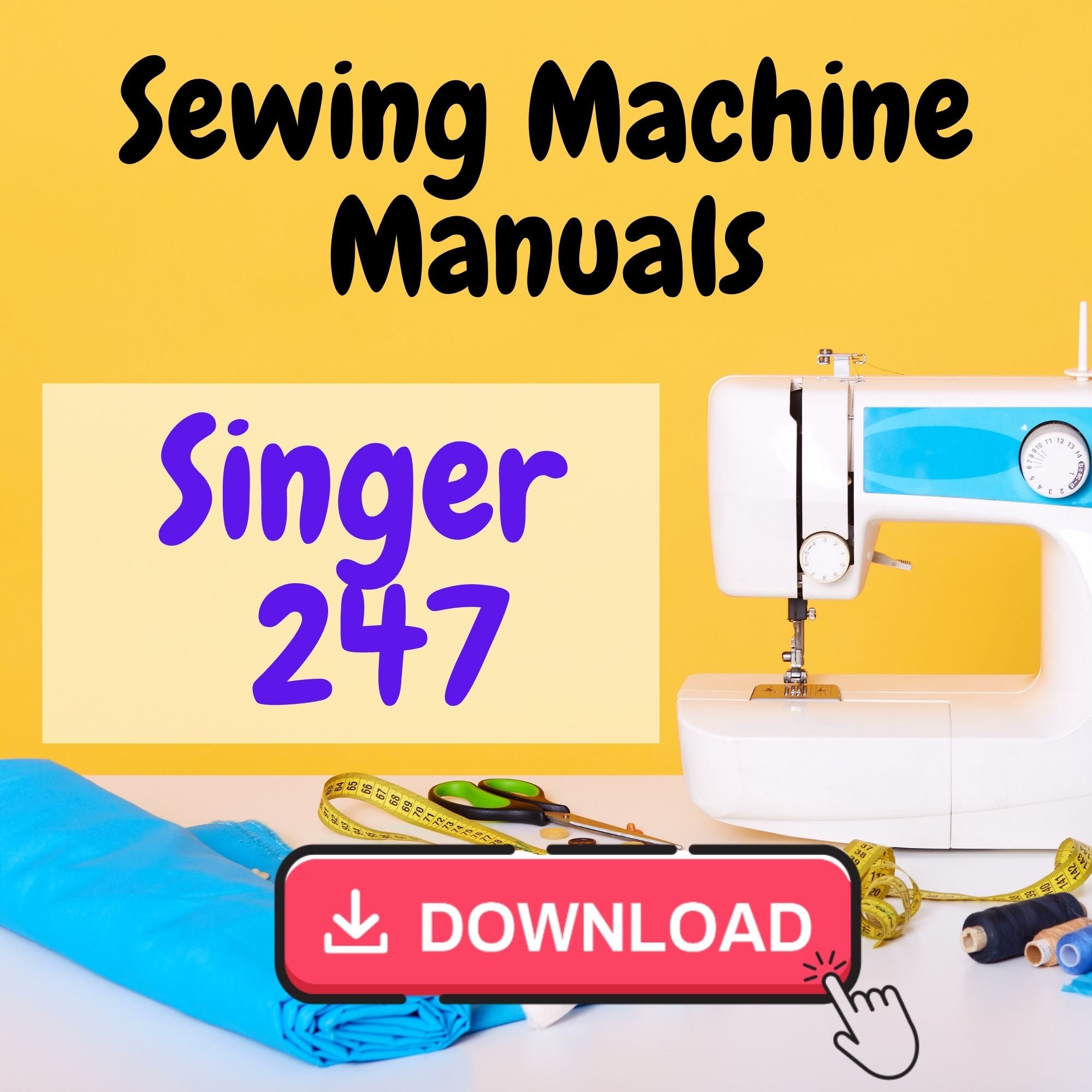 Singer 247 Sewing Machine Service Repair Maintenance Manual | Etsy