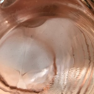 Very Htf Anchor Hocking Manhattan Horizontal Ribbed Pink Tumbers and Ball Pitcher Depression Glass No Damage image 7