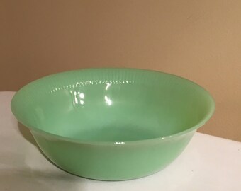 Fire King Jane Ray Jadeite Berry Bowl