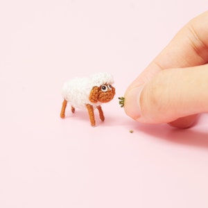 Miniature sheep crochet, amigurumi animals - Made to order