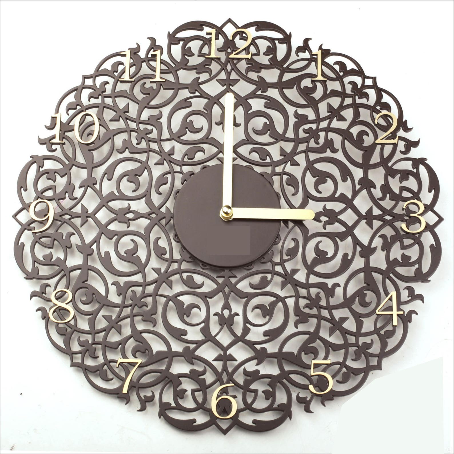 Wooden Clock Template Cutting Files Svg Dxf Cdr Decoration DIY Etsy