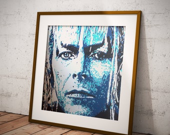 David Bowie aka Jareth Wall Art | Goblin King | Labyrinth | Portrait | Print | Pop Art | Home Decor | Gift Idea