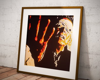 David Bowie Blackstar Lazarus impressionist pop art portrait print