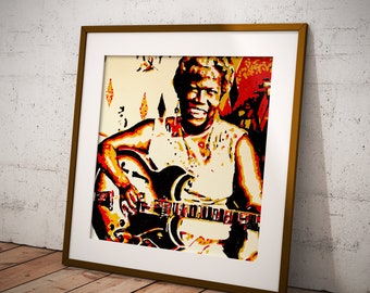 Sister Rosetta Tharpe Wall Art | Rock n roll | Guitar | Pop Culture | Print | Portrait | Home Decor | Gift Idea