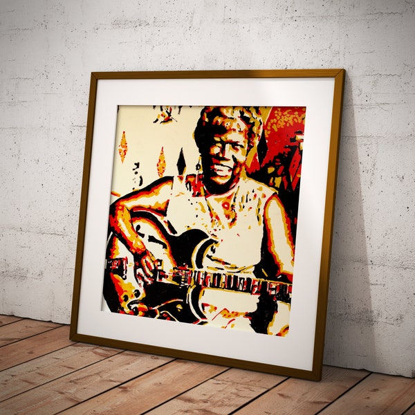 Sister Rosetta Tharpe Wall Art | Rock n roll | Guitar | Pop Culture | Print | Portrait | Home Decor | Gift Idea