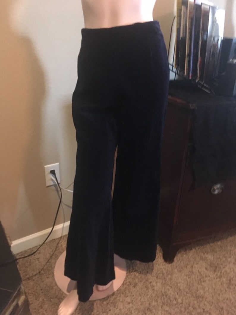Dark blue velvet pants vintage