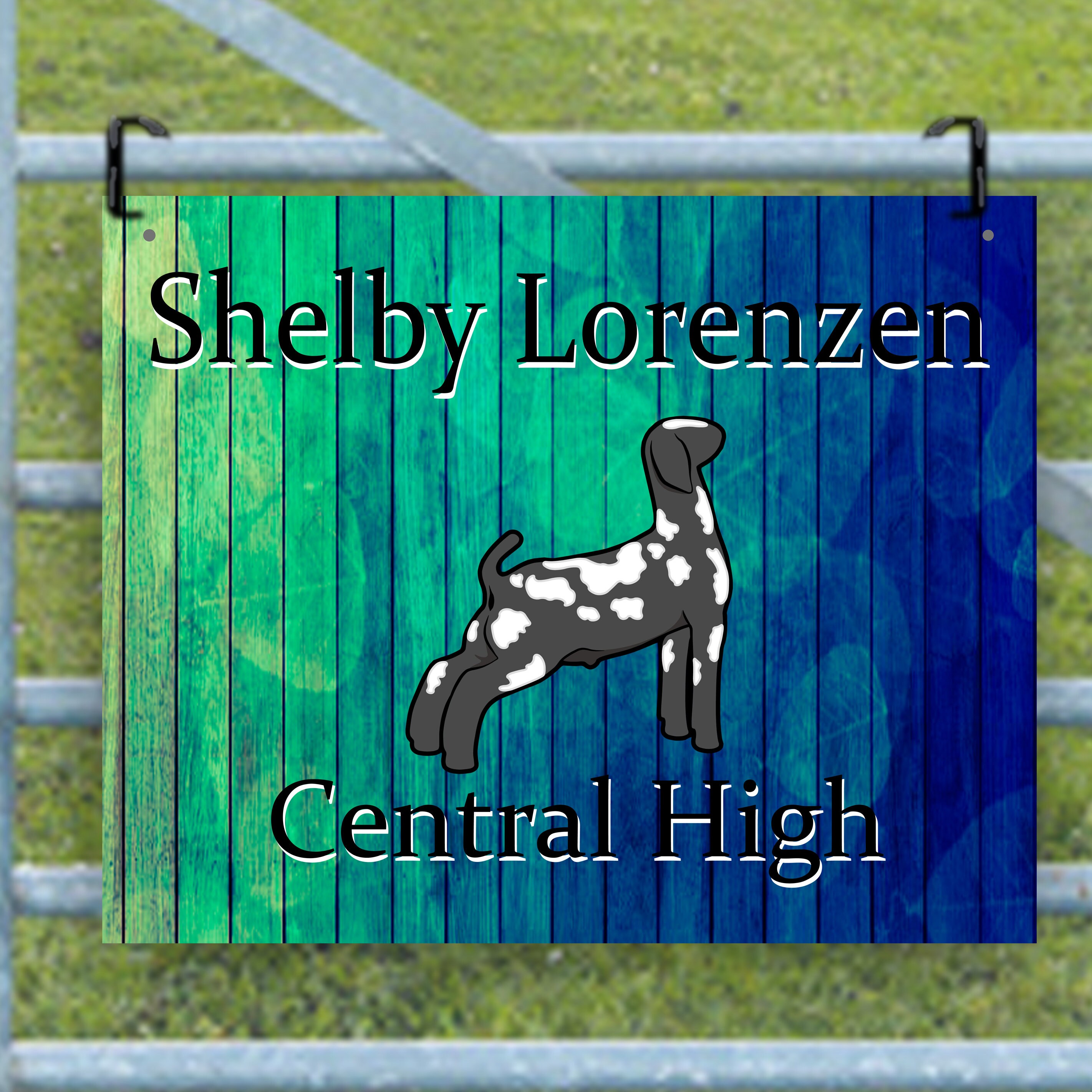 Barn Goat Sign Show Goat Sign Custom Metal Stall Name Sign Etsy
