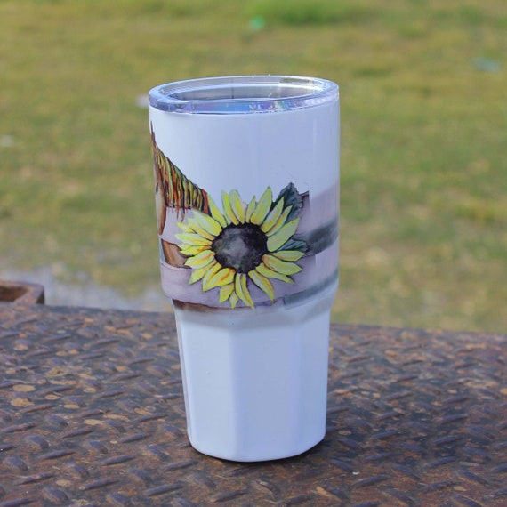 Download Unicorn Tumbler Sunflower Tumbler Cup Drink Cup With Lid Etsy