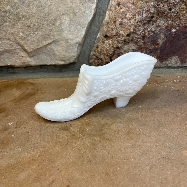 Fenton Glass Shoe Etsy