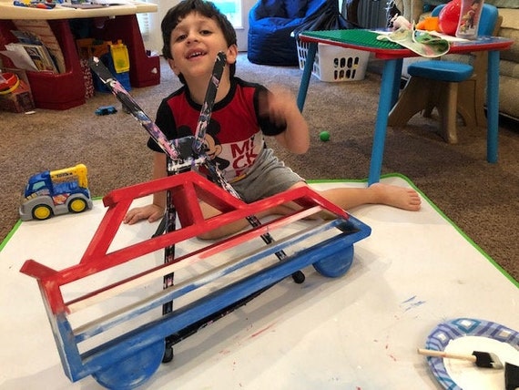 wooden hot wheels table